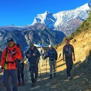 After acclimatization at namche, the nepalgram team trekking towards everest base camp trek