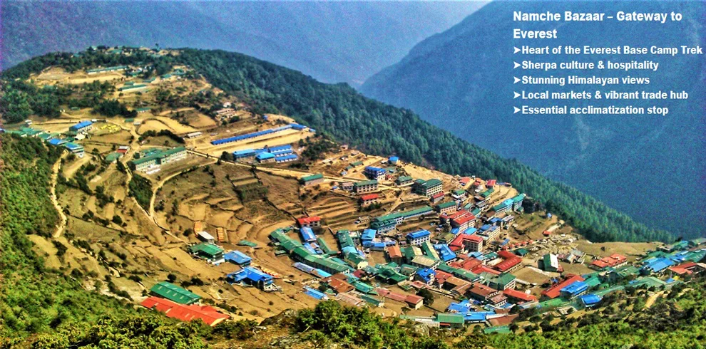 Everest Base Camp Trek 3 Namche bazaar, the gateway to everest base camp.