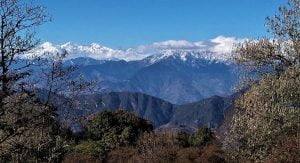 Mountain view seen from near of chisapni village in our short trek in kathmandu