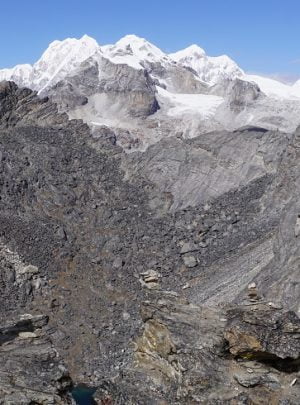 Rollo taking picture near the last pass, renjo la pass on his everest base camp 3high passes trekking adventure in everest