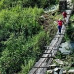 Experiencing the village on return from poonhill trekking in final tour day