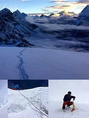 Arun Karki 1 Arun during trekking and climbing trips in nepal