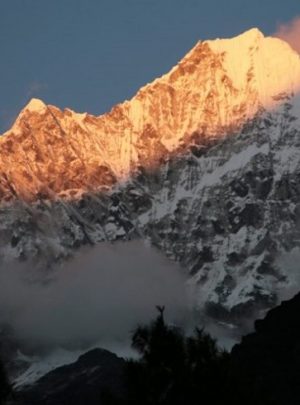A part of Ganesh Himal seen during sunset in our Ganesh Himal base camp trekking