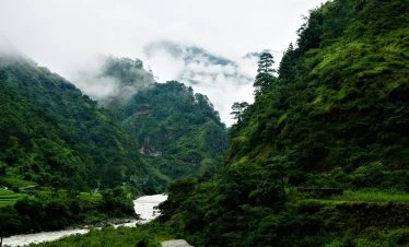 green hills and narrow valley with roaring river has made the Helambu trekking trail both inspiring as well as stunning with the landscape