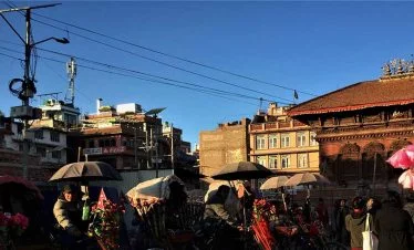 Rikshaw lined up for the tourist at Kathmandu Durbar square