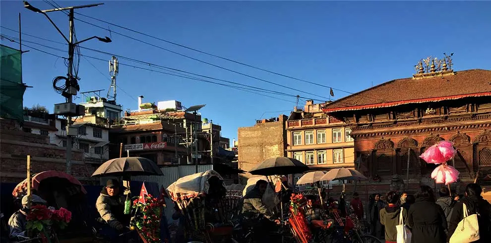 Rikshaw lined up for the tourist at Kathmandu Durbar square