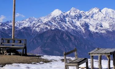 View from our tea break point in Nepal trekking trip
