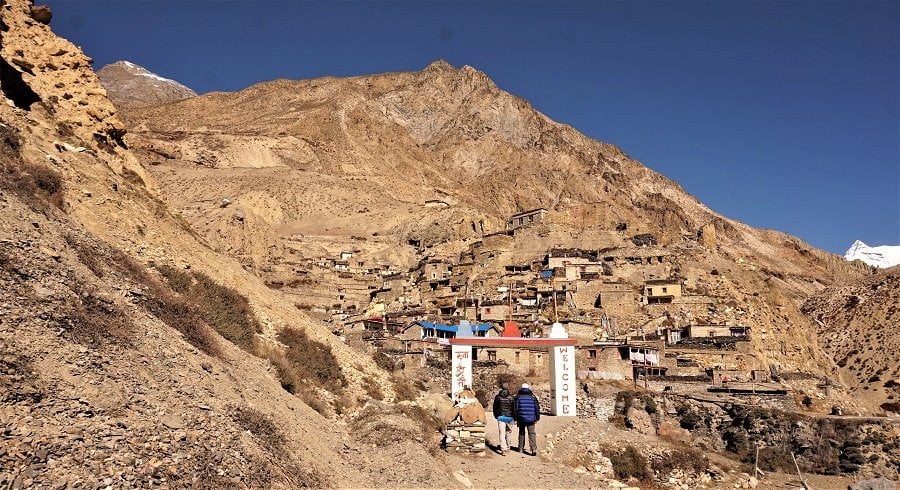 Village of Nar phu valley trek