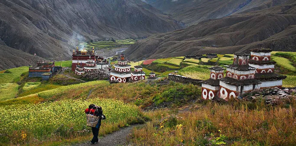 In Saldang, where green fields meet dry highlands