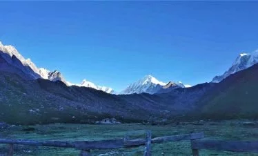 Beautiful valley of we spend night in our Tsum Valley trek