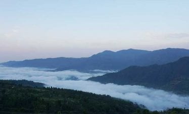 Epic geometry of clouds seen during our cycling tour in nepal