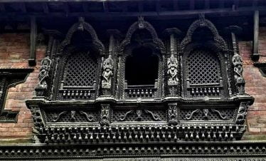 Wood carving of Bhaktapur Durbar Square