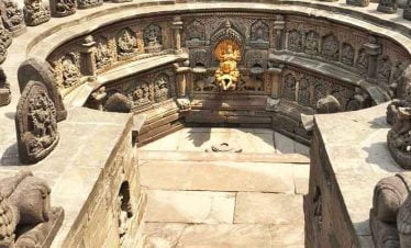 ancient stone art seen in the golden tap while touring Kathmandu Valley in 1 day with a local guide
