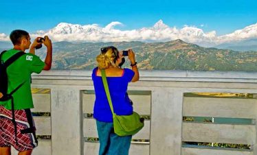 View of the Annapurna Himalaya range has been a best attraction of Kathmandu pokhara tour