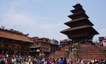 Nyatapola temple also called panch talle in Bhaktapur