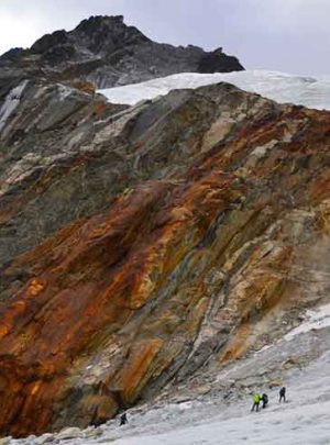Near the high camp while climbing lobuche peak