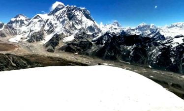 View from the top of Lobuche peak