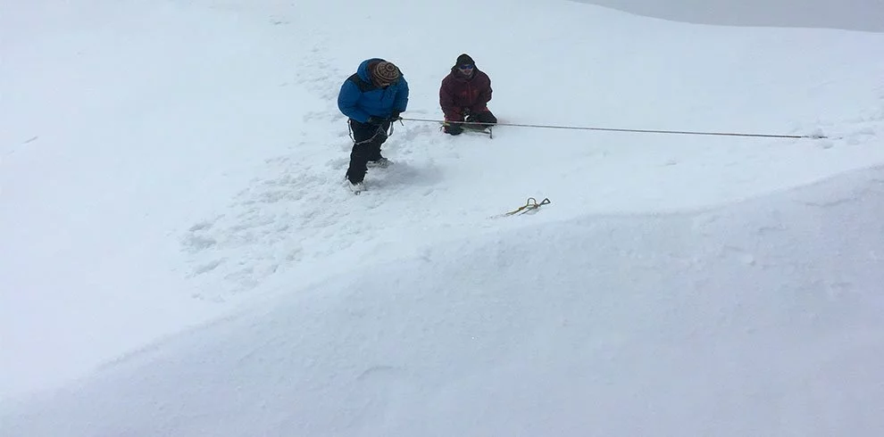 Roping down