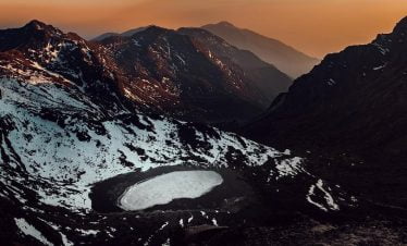 View of Jattapokhari in winter trek to Numbur cheese circuit trek