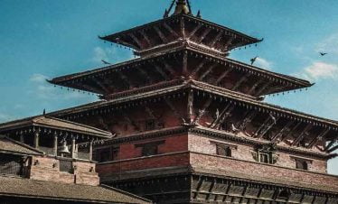 Architecture of patan Durbar seen in main building of palace