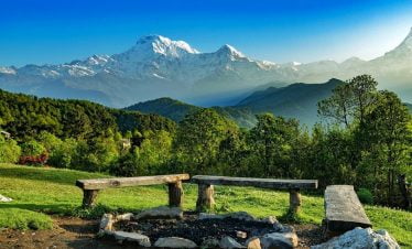 beautiful Himalaya, natural seats and the green jungle makes complete poonhill ghandruk trek