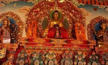 Inside the Nagarjun monastery captured during our shivapuri national park day hiking tour