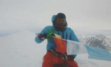 Our legend at the summit - Ang Gyalgen