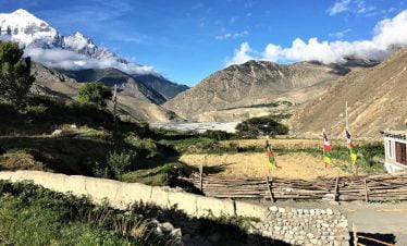 A part of Dhaulagiri range seen in our Upper mustang trek
