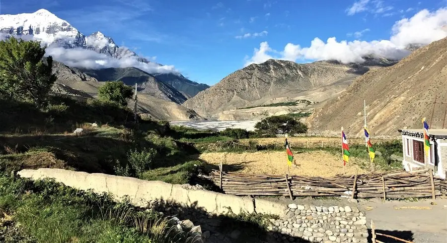 A part of Dhaulagiri range seen in our Upper mustang trek