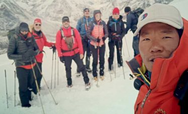 Trekking team for yala peak climb - yala is a trekking peak in Langtang