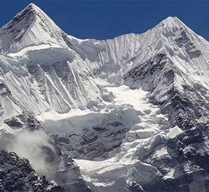 Mount kanchenjunga seen from Kanchenjunga base camp