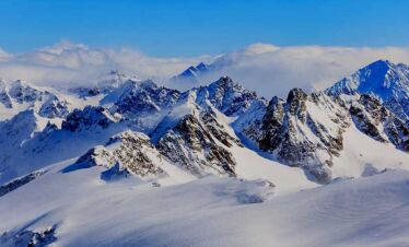 View from the summit of pisang peak