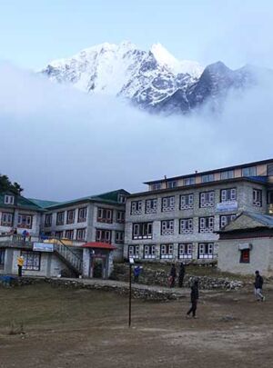 Mt thamsherku seen from tengboche on our ebc trek