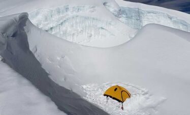 Our camp on Himlung peak climbing trip
