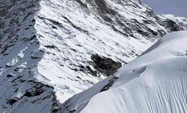 The route we have traced on our Himlung peak climbing trip