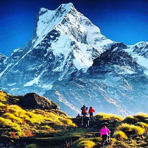 Mardi Himal Hike - Self Guided Trekking Trip 1 Close view of machhapuchhre