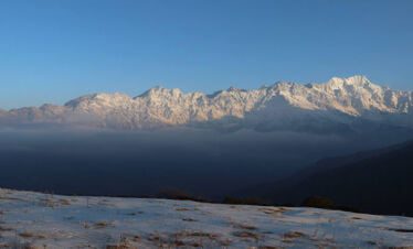 the view of mountains