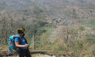 village and the landscapes