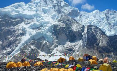 camping near the Hungu Peak