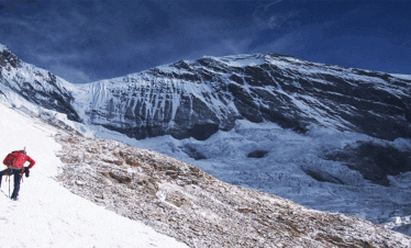 climber on the trail