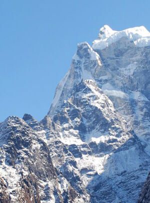 snow capped mountain