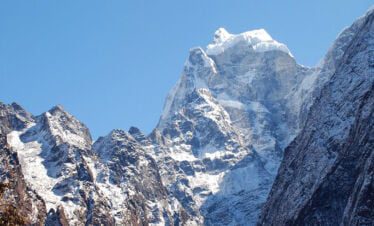 snow capped mountain