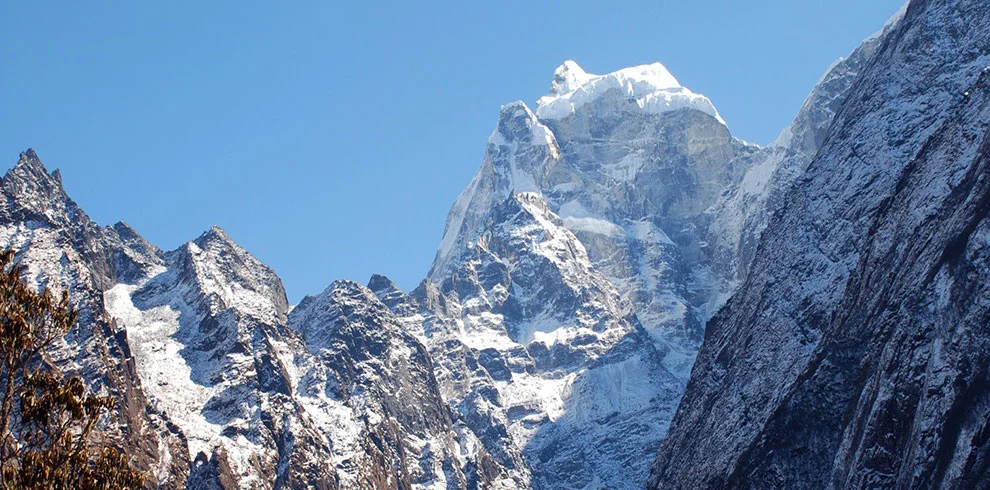 snow capped mountain