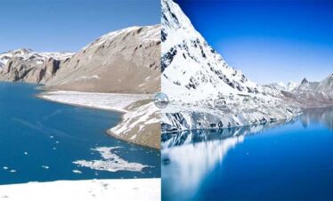 tilicho lake seen during tilicho lake mesokanta pass trekking