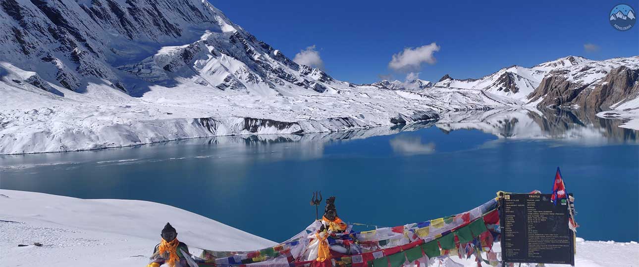 Tilicho Lake Trek with Mesokanta Pass 2 Tilicho lake view