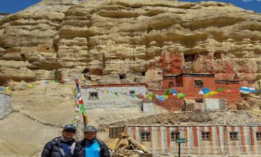 Choser cave of Upper mustang which we will visit during our upper mustang jeep tour in Nepal