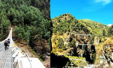 the beginning days of everest heli trek