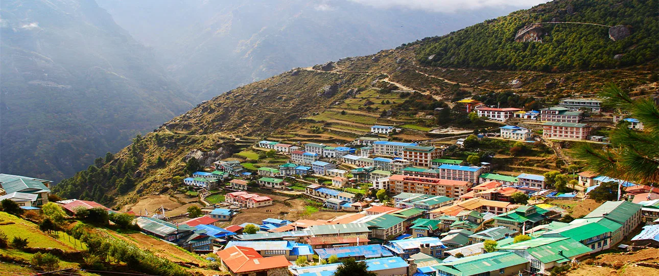 Ultimate Guide To Everest Base Camp Short Trekking: Experience The Majesty In Less Than 2 Weeks! 5 Aerial view of namche bazaar