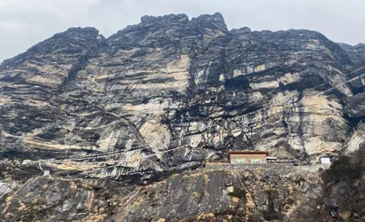 Milarepa Cave Trek - Lapchi Kang 1 Clinging to the cliffs: a monastery in the heart of the himalayas.