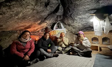 Moments of Peace in Milarepa Cave Trek / Lapchi Kang.